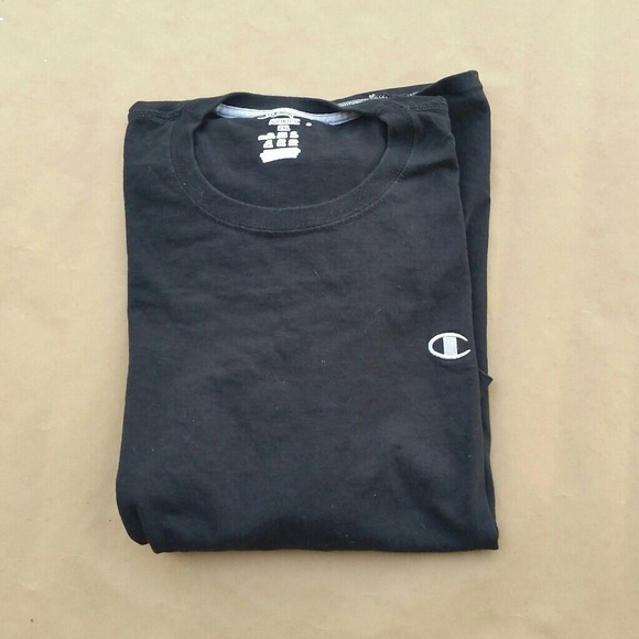 Champion Other - CHAMPION BLACK LONG SLEEVED LOGO SHIRT | Size XL;